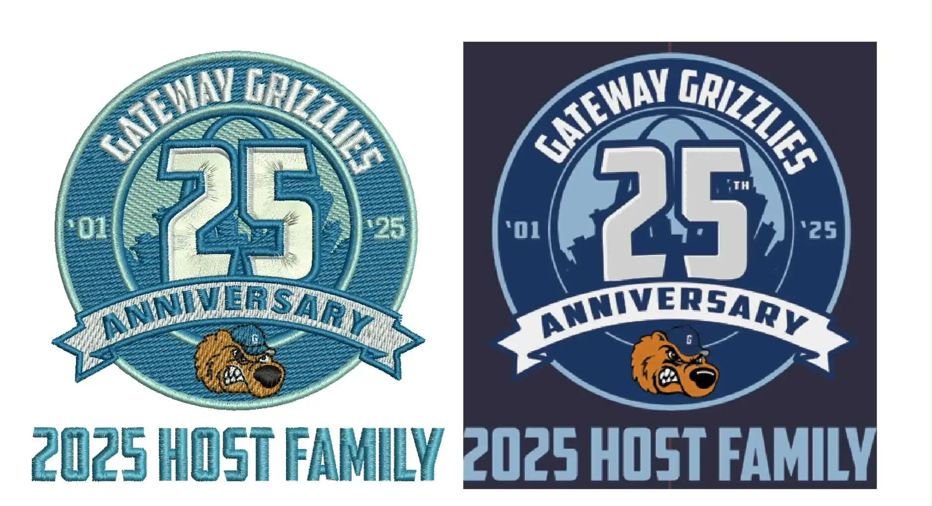 Gateway Logo Embroidery Digitizing